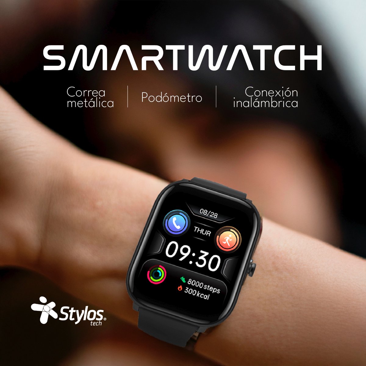 StylosTech's tweet image. Smartwatch Stylos para más que solo la hora:
🔸 Notificaciones
🔸 Llamadas
🔸 Ritmo cardíaco
🔸 Estilo en tu muñeca
¿Ya lo usaste como manos libres?
#GadgetsStylos