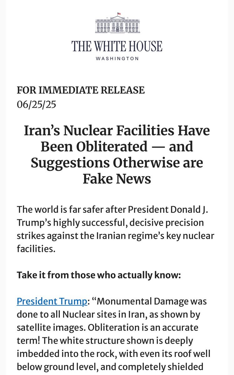 All in the last 24 hours. The White House is SPINNING OUT. 

People who believe time is on their side don’t act like the clock is running out