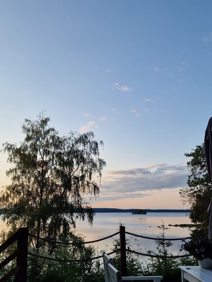 Ei tuule eikä sada. Täydellinen hiljaisuus. Paitsi että lokit karjuu.