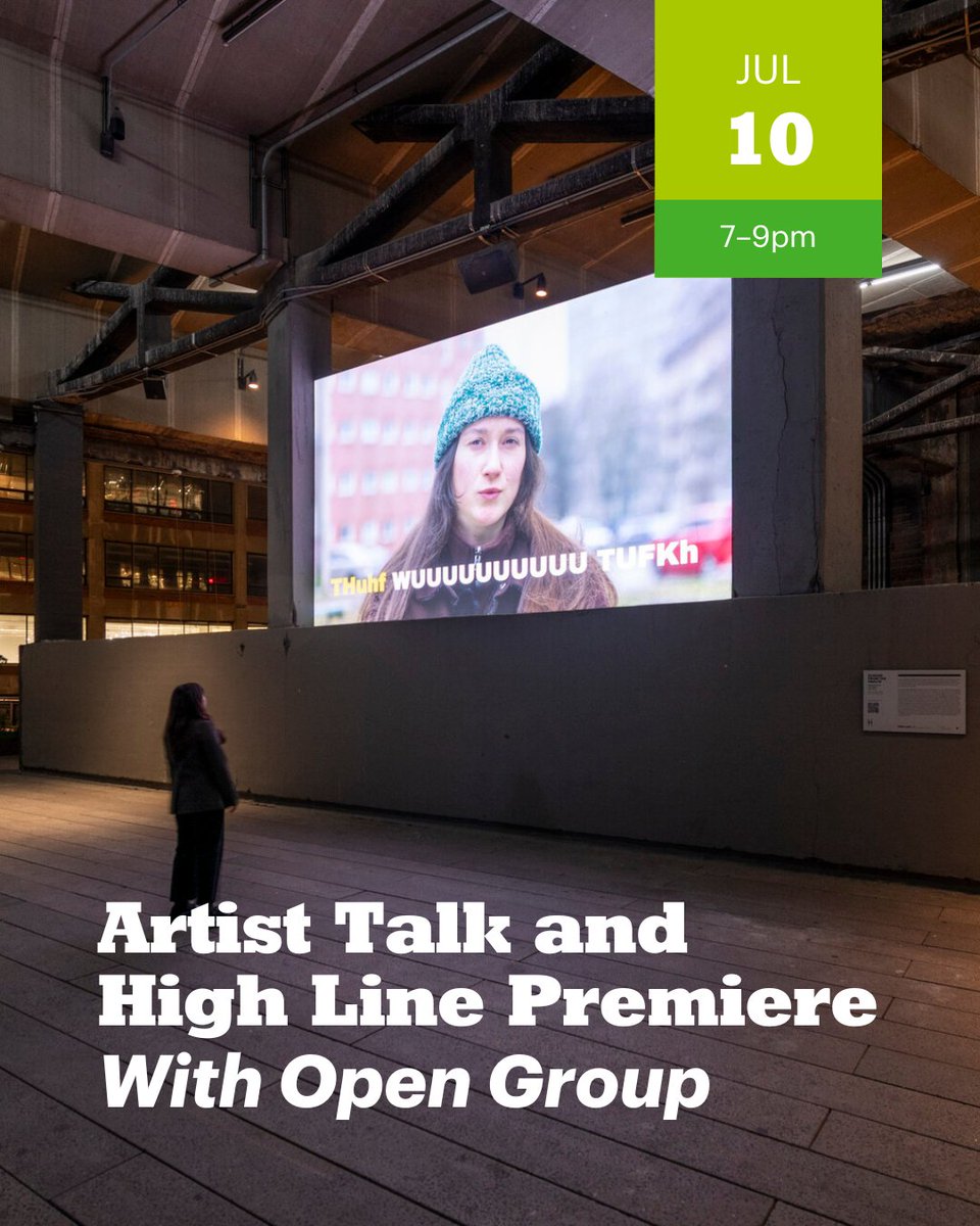 High Line Art (@highlineartnyc) on Twitter photo Join us on July 10 for a conversation with the Ukrainian artist collective, Open Group in celebration of the New York institutional premiere of their 2024 work, "Repeat After Me."
๐ฃ๏ธ: Free Admission with RSVP
๐: July 10 | 7pm 
๐๏ธ: bit.ly/4lm2BkY
๐ธ: Timothy Schenck Join us on July 10 for a conversation with the Ukrainian artist collective, Open Group in celebration of the New York institutional premiere of their 2024 work, "Repeat After Me."
๐ฃ๏ธ: Free Admission with RSVP
๐: July 10 | 7pm 
๐๏ธ: bit.ly/4lm2BkY
๐ธ: Timothy Schenck