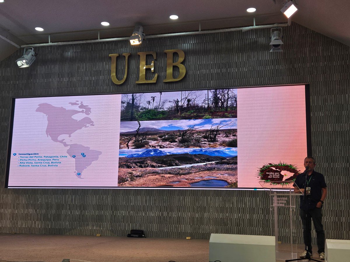 El Dr. Jorge Mataix, compañero de la SECS y anterior presidente de la Sociedad, ha impartido una destacada ponencia magistral en el Congreso Latinoamericano de la Ciencia del Suelo en Santa Cruz, Bolivia 🇧🇴.
