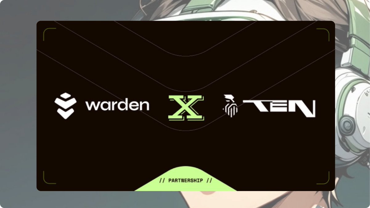 Another dope partner of <a href="/wardenprotocol/">Warden</a> you might not know about?

𝙏𝙀𝙉 𝙋𝙧𝙤𝙩𝙤𝙘𝙤𝙡 (<a href="/tenprotocol/">TEN (🔟/🔟)</a> )

you might have heard of ℂ𝕠𝕟𝕗𝕚𝕕𝕖𝕟𝕥𝕚𝕒𝕝 𝔸𝕀…

….warden protocol and Ten protocol are building this.

Brief intro to what Ten is building 👇 

Imagine smart