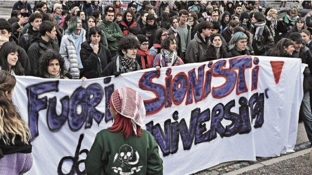TracTerrorism's tweet photo. TRAC's Insight on #Hezbollah-Linked Infiltration, Foreign Influence, and Rising Far-Left ‘Anti-#Zionist’ Intimidation in Italian Universities. #Italy #AntiSemetic #Protests 
Read more: https://t.co/eEXXywbVO5 https://t.co/53R4a1bZOf