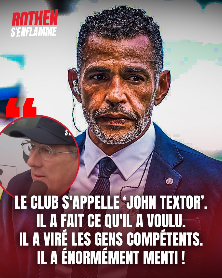 RMC Sport (@rmcsport) on Twitter photo 🗣️ Sonny Anderson s'en prend à John Textor dans <a href="/Rothensenflamme/">Rothen s'enflamme</a>
rmcsport.bfmtv.com/football/clubs… 🗣️ Sonny Anderson s'en prend à John Textor dans <a href="/Rothensenflamme/">Rothen s'enflamme</a>
rmcsport.bfmtv.com/football/clubs…