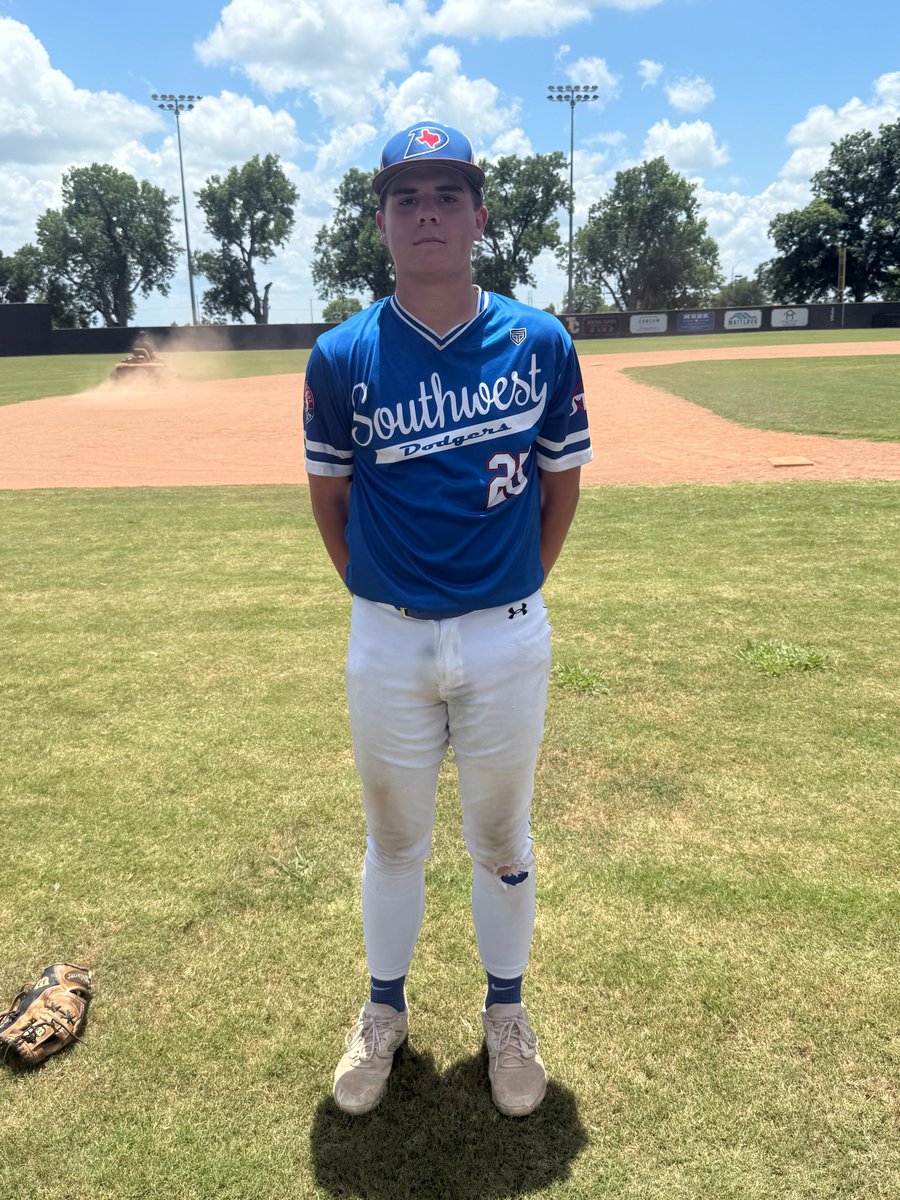 ✭Five Tool Texas✭ (@fivetooltexas) on Twitter photo F: <a href="/SWDBaseball/">Southwest Dodgers Baseball Club</a> 3, SA Kings Baseball 0
PoG: <a href="/lukereeves_25/">Luke Reeves</a> 7 IP, 6H, 0R, 9K F: <a href="/SWDBaseball/">Southwest Dodgers Baseball Club</a> 3, SA Kings Baseball 0
PoG: <a href="/lukereeves_25/">Luke Reeves</a> 7 IP, 6H, 0R, 9K