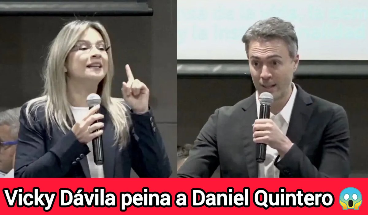 ReportajePlus's tweet image. 🔴 Vicky Dávila le canta la tabla a Daniel Quintero ➡️➡️ youtu.be/gOL90rNQMTc?si…