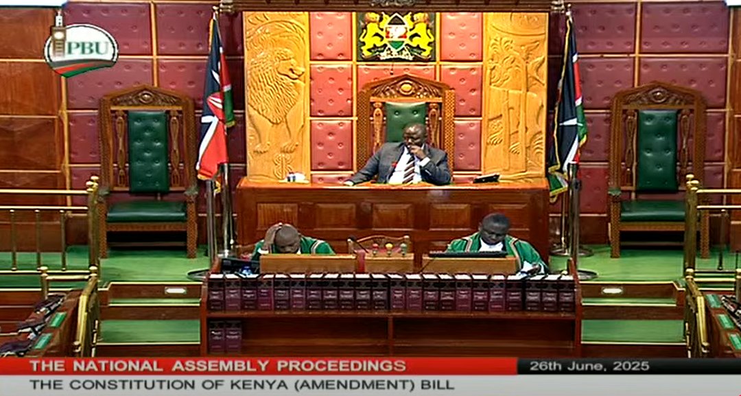 The National Assembly will sit on Tuesday, 1st July, to vote on the Constitution of Kenya (Amendment) Bill, 2025, before breaking for a short recess. 

The voting shall be done individually. 

The house stands adjourned until Tuesday, 1st July, 2025 at 2:30 pm.  #BungeLiveNA.