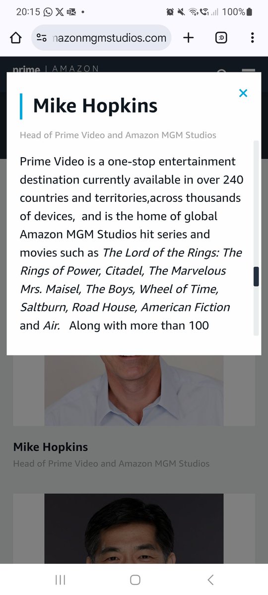 Spotted this on Mike Hopkins bio today (26.06.2025). If you're that proud of <a href="/TheWheelOfTime/">THE WHEEL OF TIME</a>
why <a href="/AmazonMGMStudio/">Amazon MGM Studios</a> did you cancel it? 
#SaveWOT 

<a href="/SPTV/">Sony Pictures Television 📺</a> <a href="/netflix/">Netflix</a> <a href="/MaximumEffort/">Maximum Effort</a> you'll be making a smart financial decision to pick up <a href="/TheWheelOfTime/">THE WHEEL OF TIME</a>