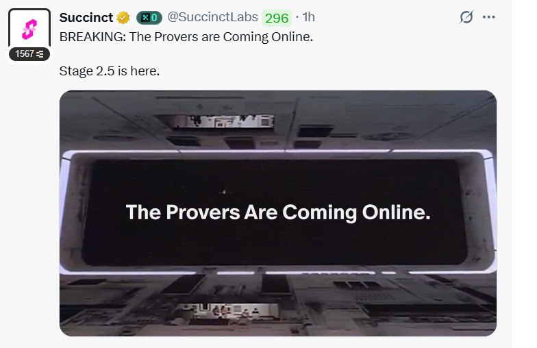 CryptoDotFun's tweet photo. Heya, GProve fam 👋🏻

@SuccinctLabs Stage 2.5 is officially live! 🎉

And I know… a few questions might be running through your mind.

What to do? What not to do?
Let’s clear it all up 👇🏻

🔹 To become a Prover
You’ll need to stake a minimum of 1000 $PROVE.

🔹 Don’t have enough $PROVE?
No worries! You can delegate your stake to an existing Prover.

Here are two solid options I trust:

The Baddie Machine – Run by @advaith (my fav team leader 🚀)

Breezy 4L’s Merkle Machinery – Run by @breezyjpg 🌬️

✅ Steps to Stake:

Go to: https://t.co/9K9ysx6AiS

→Click on link provided 
→Connect your wallet
→Click on Stake
→Search for your chosen Prover
→Enter amount
→Click Stake Now
→Done ✅ 

📌 Important Notes:

1. Unstaking takes 1 day to process – so plan ahead
2. You can stake your $PROVE to only one Prover at a time – choose wisely!

Let’s GProve together!

#Succinct #GProve #zkProver 
(Let's make this trendy)
