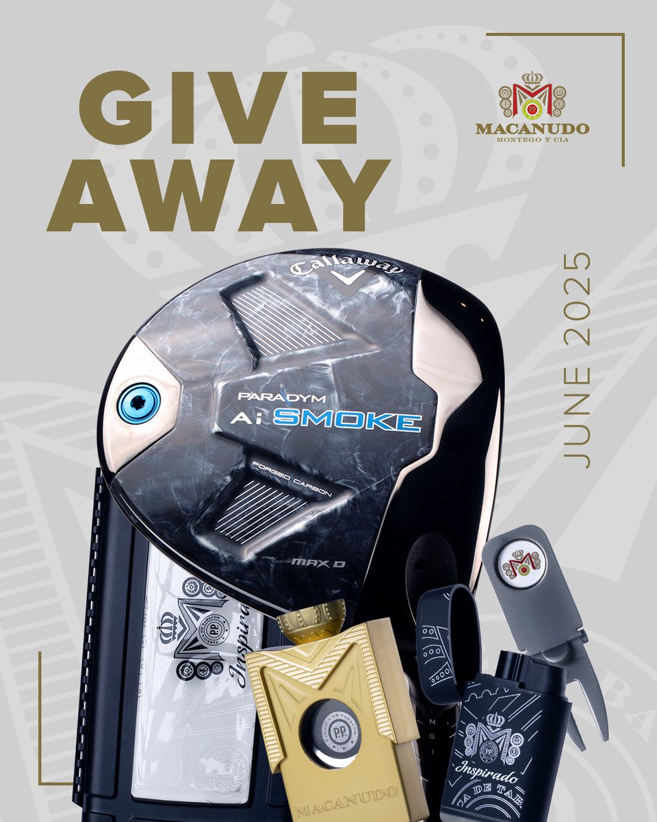 🚨 LAST CHANCE TO ENTER 🚨

Swipe to see everything in The Long Drive Giveaway: Brand new driver, custom cigar gear and more! 

Enter now: macanudo.com/golf/giveaways/