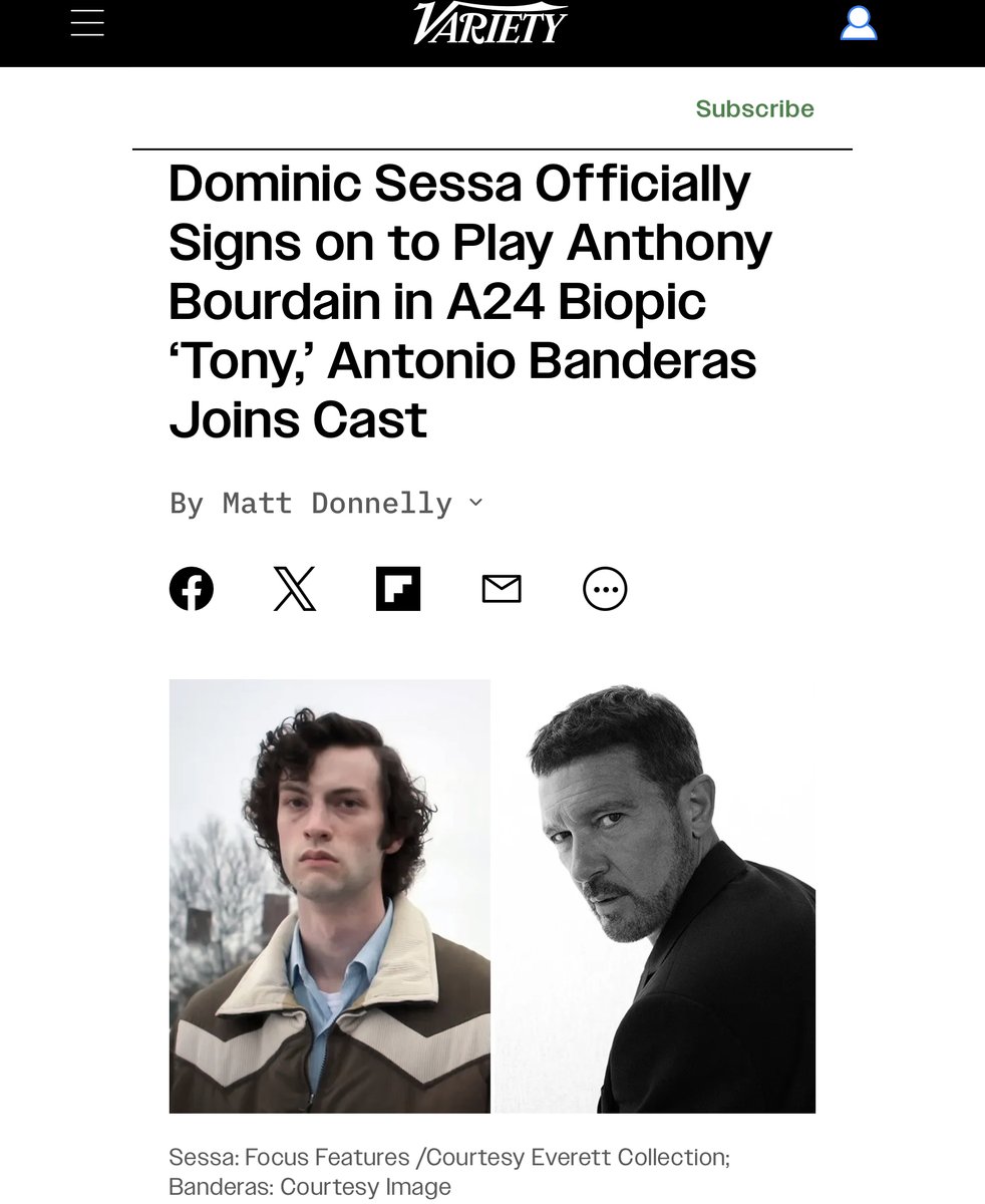 An honor to play chef Anthony Bourdain with Dominic Sessa in the film “Tony”. I’ll tell you…

Un honor poder interpretar al chef Anthony Bourdain junto a Dominic Sessa en el film “Tony”. Os iré contando…

#tony #anthonybourdain #chef #massachusetts