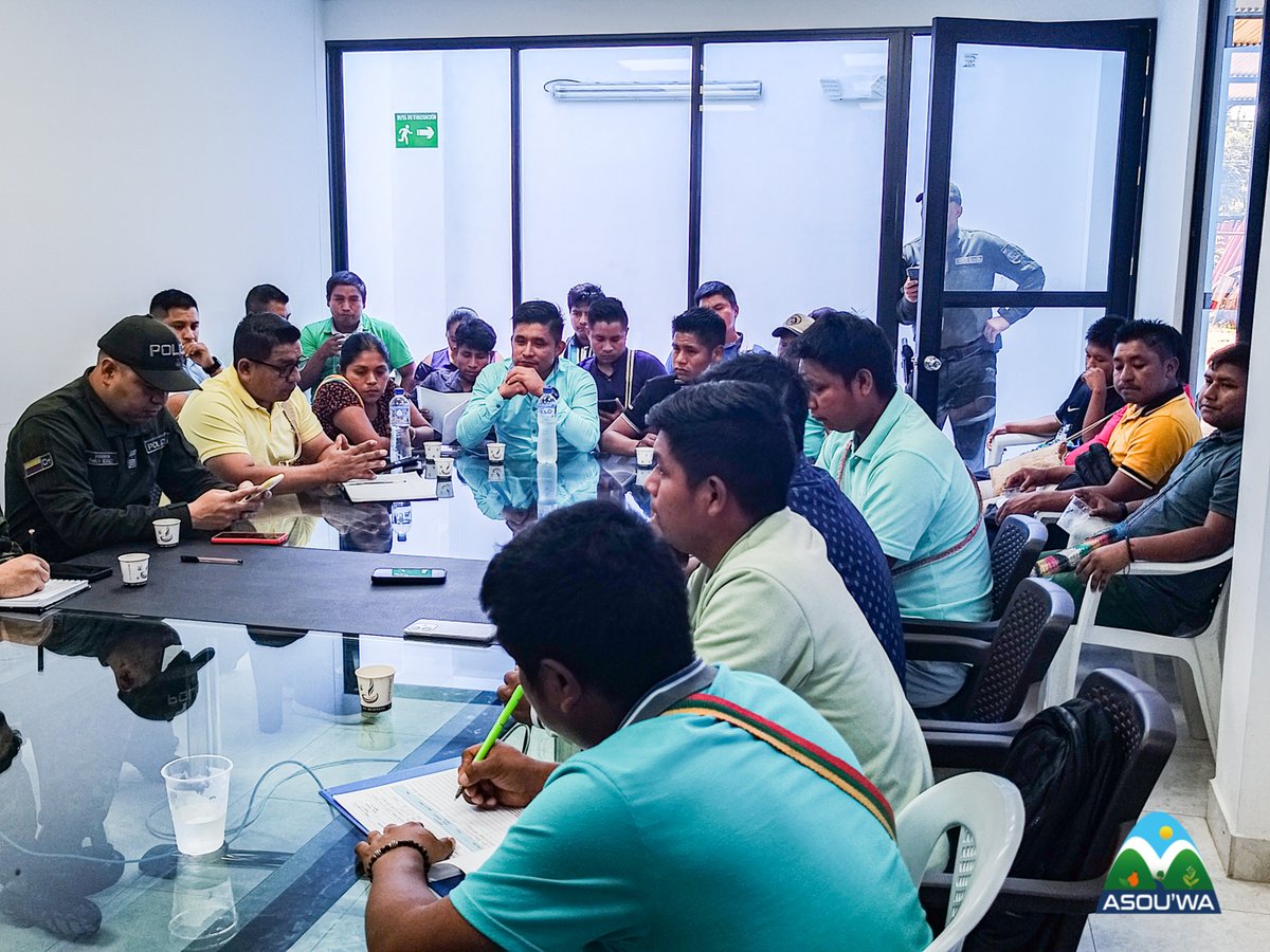 Coordinación Interinstitucional Autoridad Indígena Asociación de Autoridades Tradicionales y Cabildos U'wa #ASOUWA, #AlcaldíaCubará, #FuerzaPublica