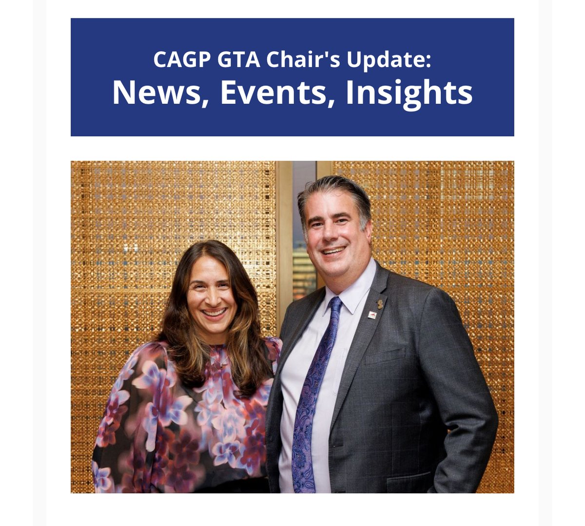 Summer Update From CAGP GTA Chapter! Check out our latest News, Events &amp; Insights. Read, share and enjoy: lnkd.in/g--wAzRw