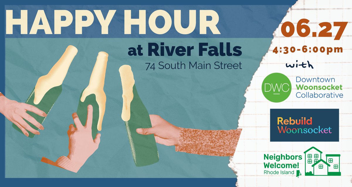 Rebuild Woonsocket (@rebuildwoon) on Twitter photo Tomorrow, we're excited to join <a href="/rhodyneighbors/">Neighbors Welcome! Rhode Island</a> and the Downtown Woonsocket Collaborative at River Falls for a Happy Hour meet-and-greet. Come by to learn more about housing justice and advocacy happening on the local level. RSVP at actionnetwork.org/events/happy-h… Tomorrow, we're excited to join <a href="/rhodyneighbors/">Neighbors Welcome! Rhode Island</a> and the Downtown Woonsocket Collaborative at River Falls for a Happy Hour meet-and-greet. Come by to learn more about housing justice and advocacy happening on the local level. RSVP at actionnetwork.org/events/happy-h…