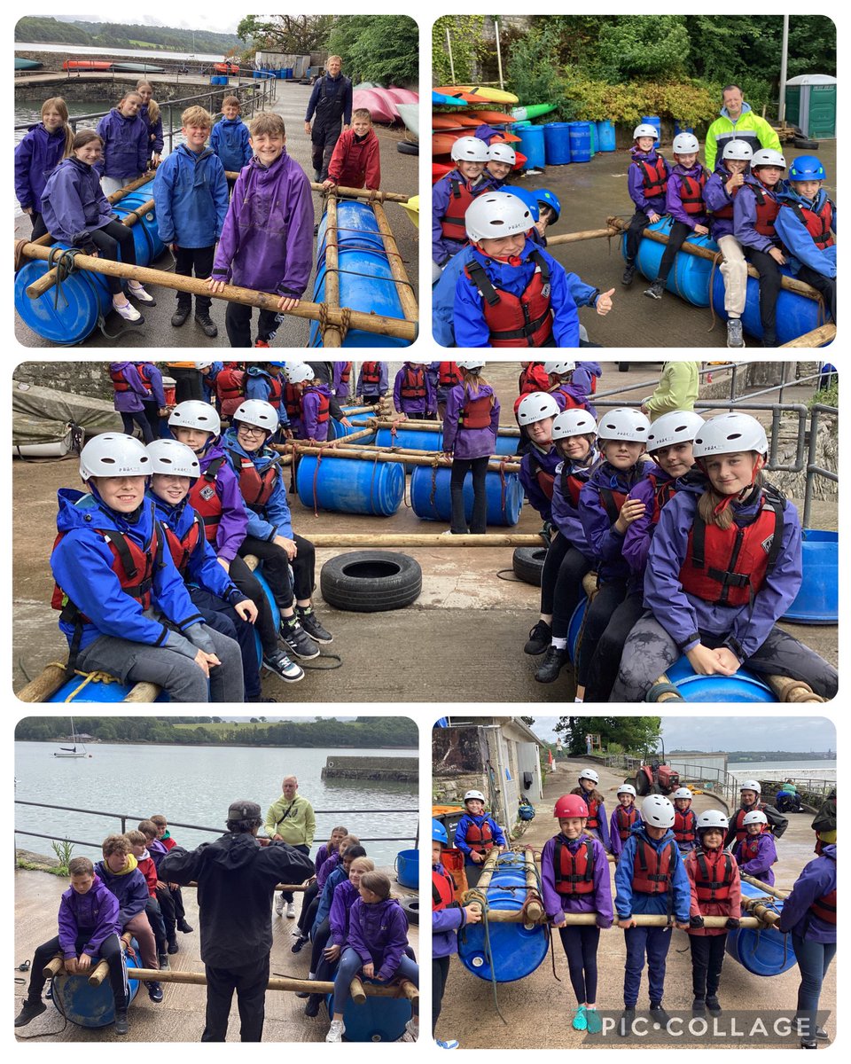 bhhjunior's tweet image. Year 6 spent the morning raft building - working as a team to construct a stable vessel! @OakTreesMAT #collaboration