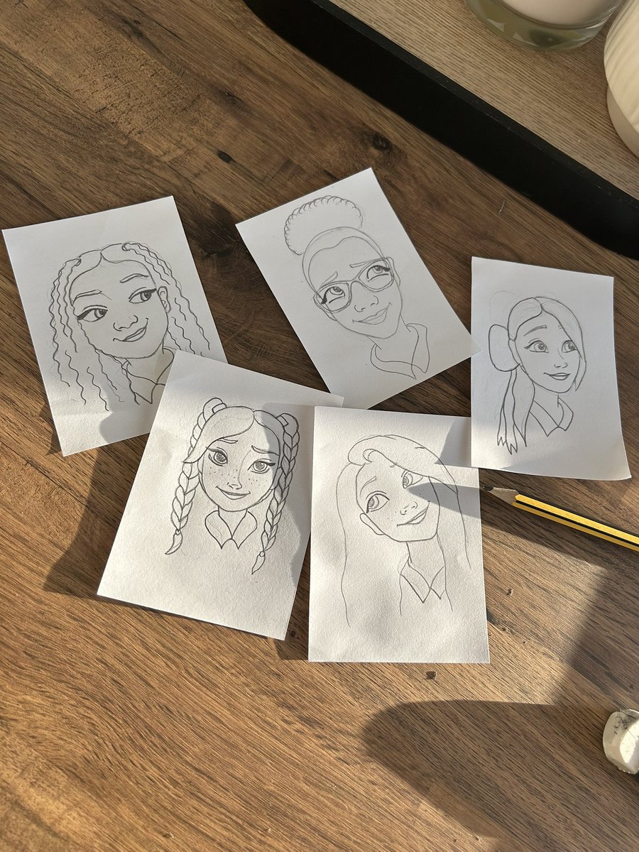 Who thought drawing the whole of Year 6 in Disney style would be a cute leaving gift? That would be me. Regrets? None. Cramp? Yes. 1/10 complete.