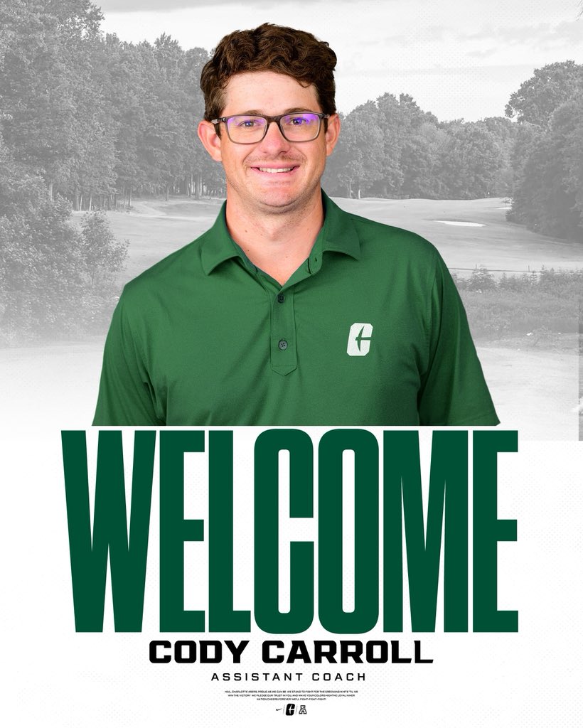 CharlotteMGolf's tweet image. πππππππ ππ πππππππππ π€
Weβre excited to welcome @codycarroll10 as our assistant coach βΌοΈ
#GoldStandard βοΈ