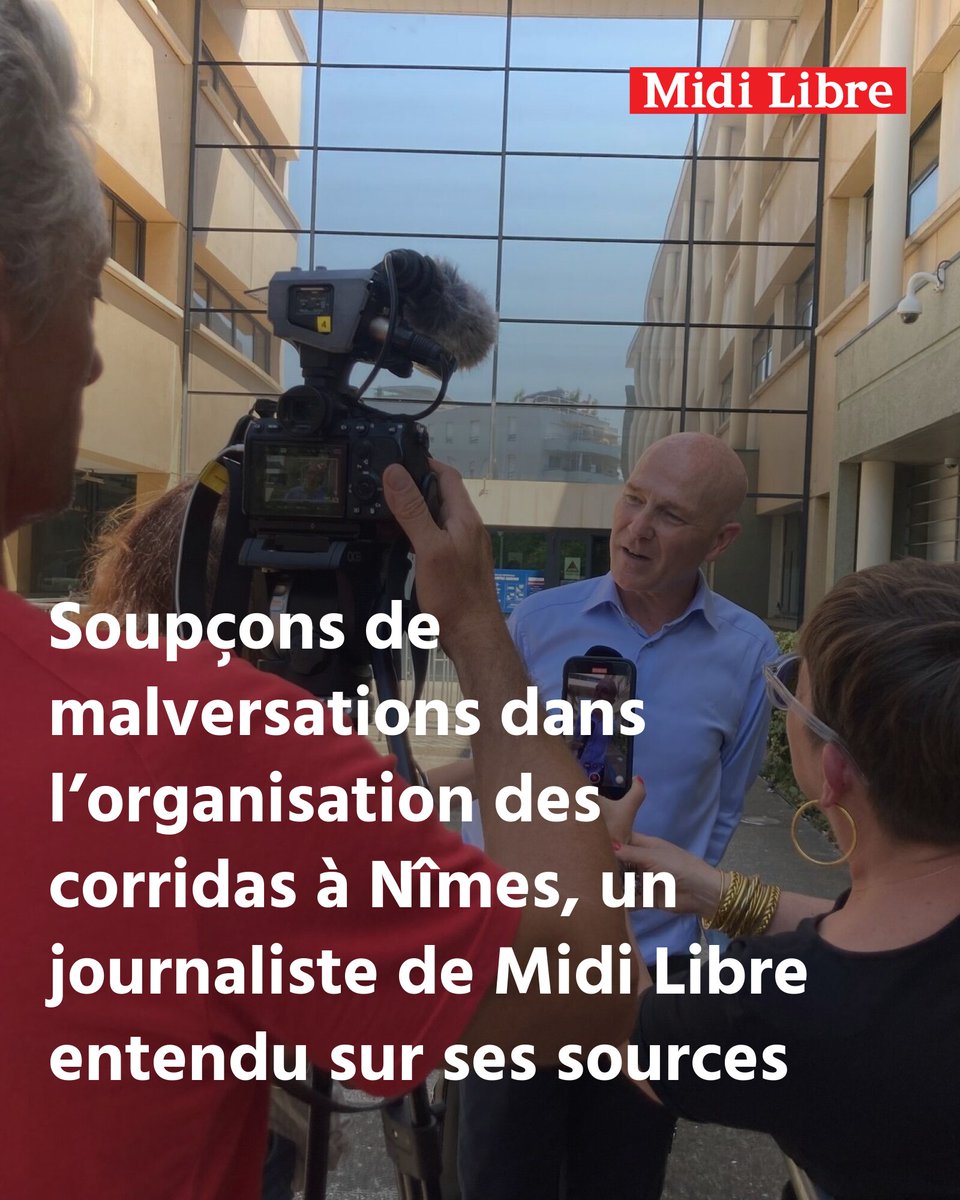 Soupçons de malversations dans l’organisation des corridas à Nîmes, un journaliste de Midi Libre entendu sur ses sources
➡️ l.midilibre.fr/RyT2
