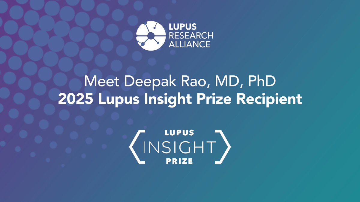What causes the immune system to turn against the body in lupus? Thanks to Dr. Deepak Rao’s pioneering work, just recognized as the 2025 Lupus Insight Prize recipient, we're closer to finding answers.

In this video, he shares how his research is uncovering key drivers of immune