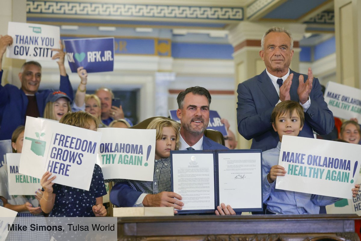 Health and Human Services Secretary RFK Jr. at Capitol for Make Oklahoma Healthy Again event tulsaworld.com/news/collectio… #oklahoma #healthcare