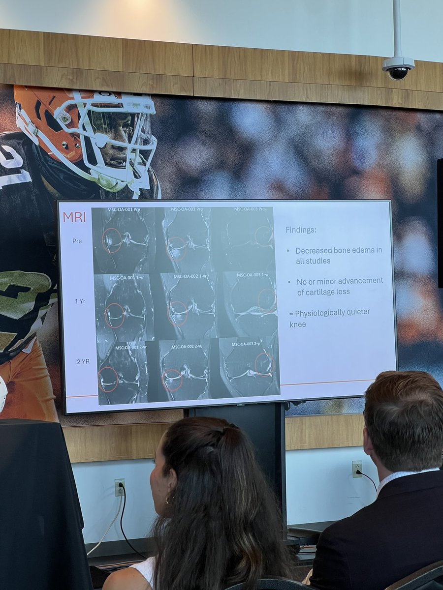daniel_dudley's tweet photo. @ClarkKelloggCBS @OhioXOrg @cloganmd @OhioStAthletics @JoeFlacco @ESPNCleveland Incredibly impressive clinical research being done at @UHhospitals using endogenous MSCs for treating knee arthritis in professional athletes. #Sportsland @OhioXOrg @JoelBitonio @JamesVoosMD https://t.co/wJLMz03Vz5