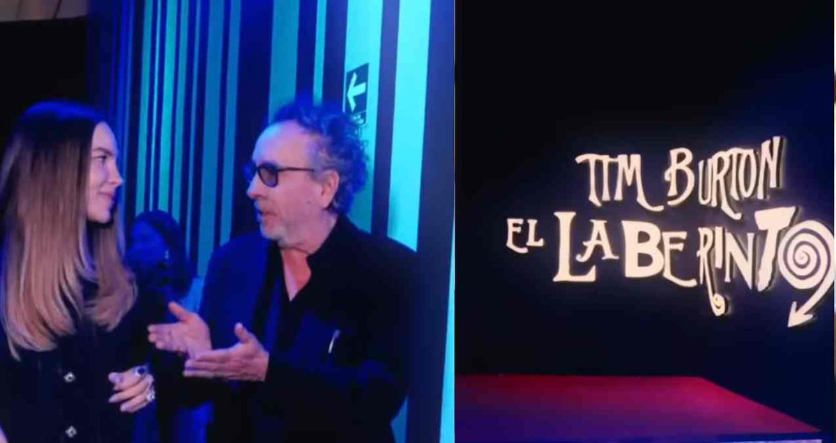 OMG... Belinda fue la invitada de honor del cineasta #TimBurton en la apertura de su exposición #Laberinto en CDMX. 🖤🎬🙌

#Belinda ganando como siempre...