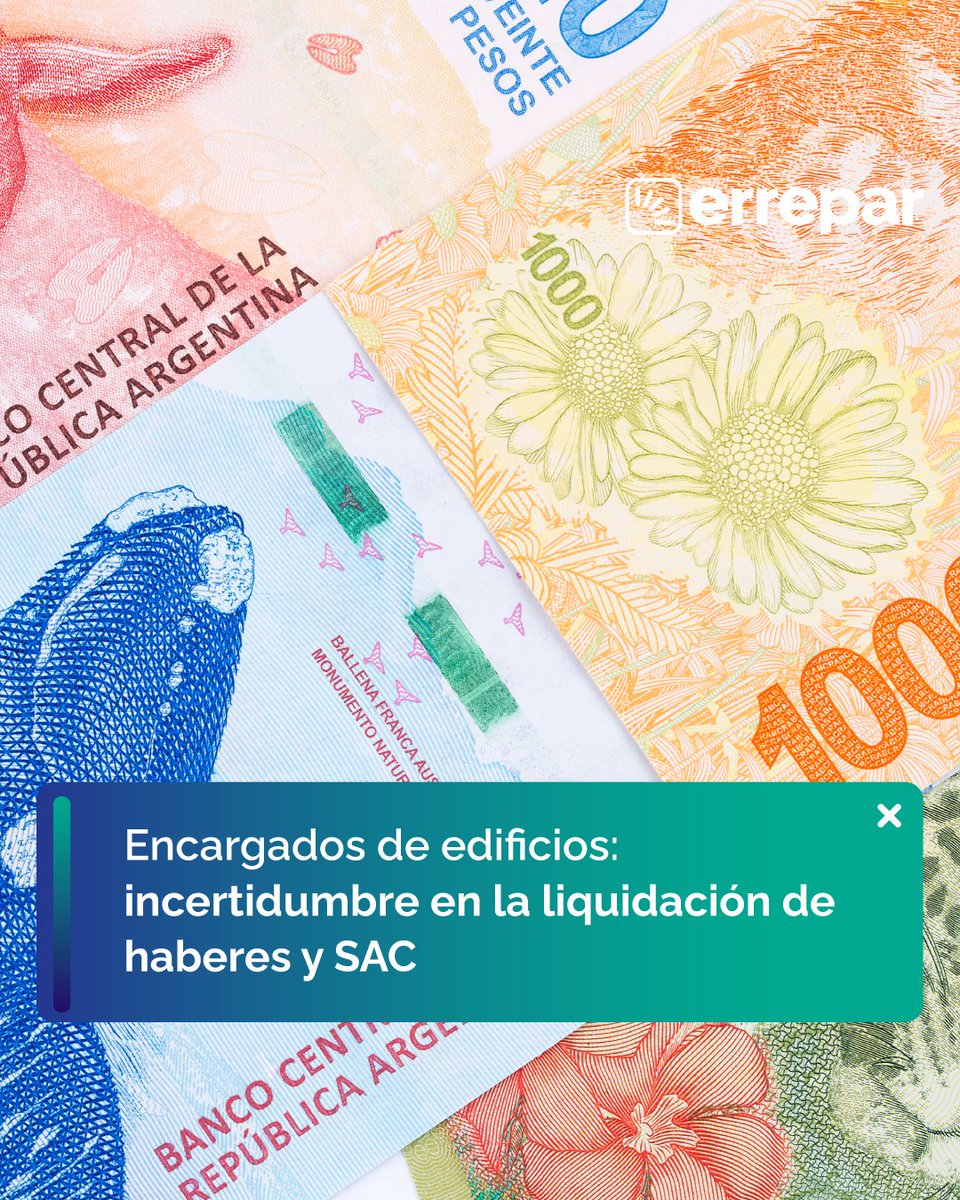 La falta de información oficial por parte de las cámaras del sector de los encargados de edificios recae sobre los administradores, quienes deben asumir la responsabilidad de encontrar la forma correcta de saldar los haberes y el SAC a tiempo.

Link 👇
documento.errepar.com/actualidad/enc…