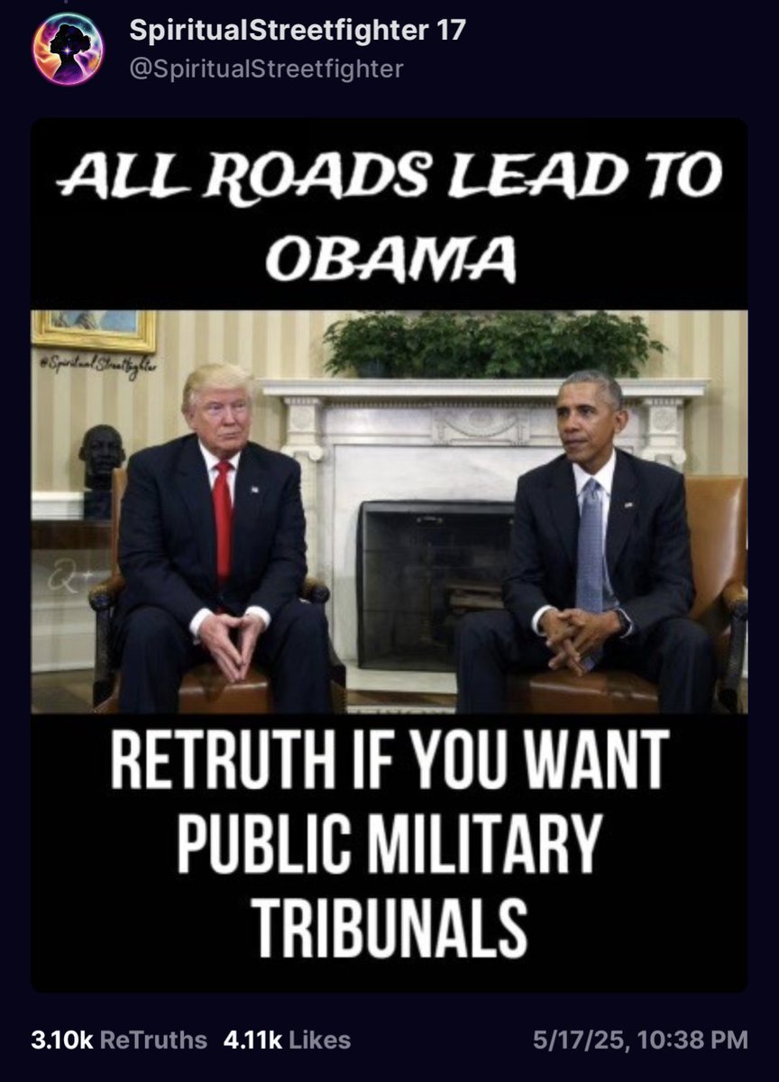 Never forget Donald Trump ReTruthin' this posty last month

Share if you'd like to see Military Tribunals for him and all his treasonous Frens 💚 ☕