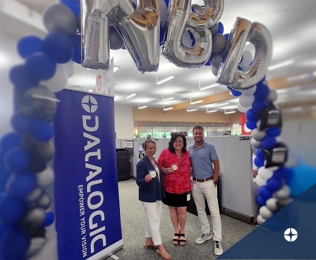 DatalogicGroup's tweet photo. Celebrating #NationalBarcodeDay today at ScanSource! We're having a display featuring Datalogic, a Datalogic logoed cookie give away to the Sales Team with a history of the barcode and how Datalogic was instrumental from the beginning with barcoding.
A toast to the next 51 years! https://t.co/YzRoN7DeKS