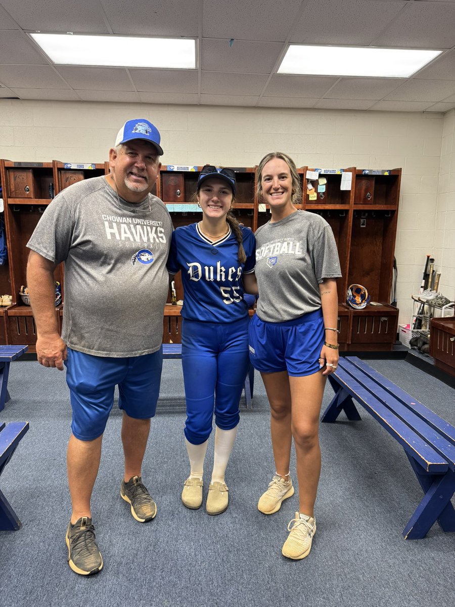 Thank you Coach Bailey and Coach B for a great camp today! Look forward to seeing y’all again in July! Go Hawks! <a href="/ChowanSoftball/">Chowan University Softball</a> <a href="/LadyDukesGhent/">Lady Dukes Ghent/Blackmon 16U</a>