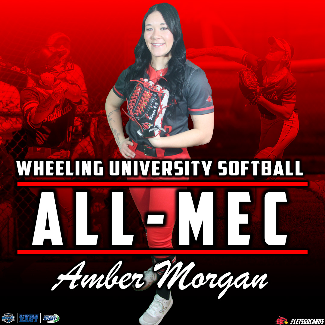 Wheeling U Athletics (@wucardinals) on Twitter photo It's time to move to the softball diamond as today's All-MEC honoree is <a href="/WheelingU_SB/">Wheeling University Softball</a> player Amber Morgan!
Morgan earned Second Team All-MEC after leading the Cardinals with a .405 batting average and 13 stolen bases #GoCards It's time to move to the softball diamond as today's All-MEC honoree is <a href="/WheelingU_SB/">Wheeling University Softball</a> player Amber Morgan!
Morgan earned Second Team All-MEC after leading the Cardinals with a .405 batting average and 13 stolen bases #GoCards