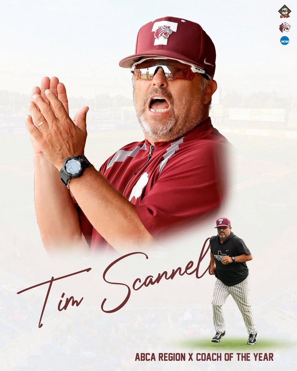 TrinityTigersB2's tweet image. Congratulations Coach Scannell on being named Region X Coach of the Year! #TigerPride