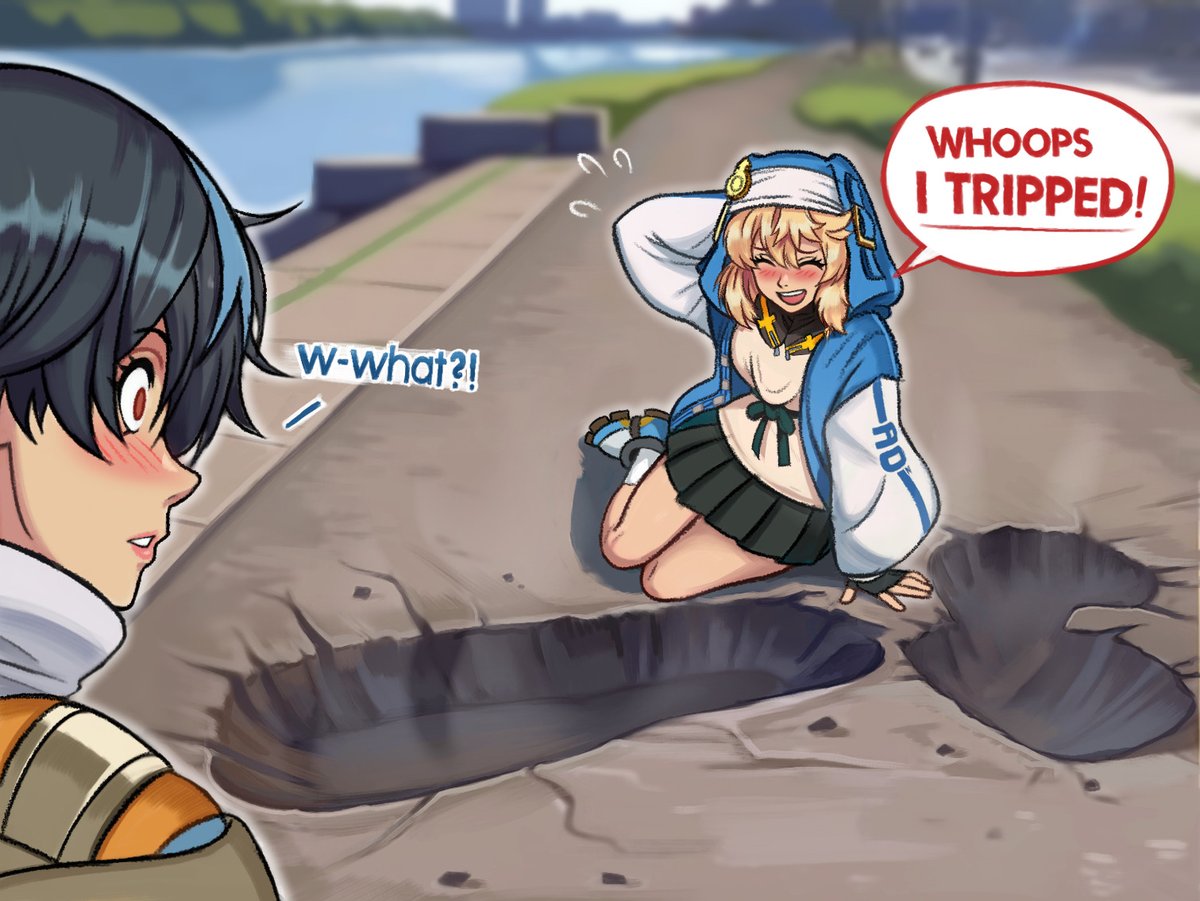 She tripped...🤭 #GUILTYGEAR