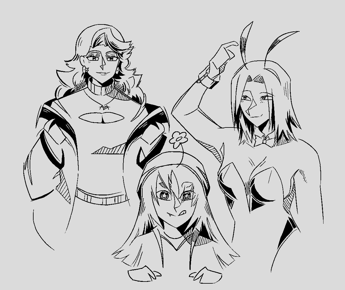 _PlDoctor's tweet image. Requests for alexallstaryt, diedoki, kinghomeless17, jagerthehyena, glompbitez, chubbysnek from bsky pt.1

The gang is getting ready &amp;gt;B) (But what for?)

#art #digitalart #furryart #絵描き #アート