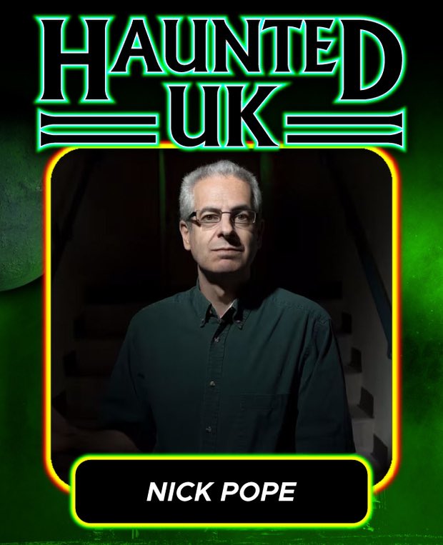 Don’t forget we have the first of our two big summer Talk Haunts – Nick Pope – out this weekend!
Join us for talk on aliens , abduction and Nick’s own ghost stories – please don’t miss this !! We had the chat of our LIVES!!!  Dramatic – but it was eye opening 😂