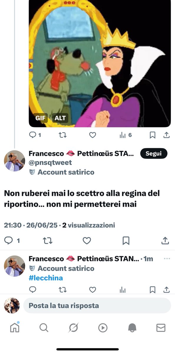 Alice7302495504's tweet photo. Dai bimbo minchia 
Ti ho fatto giocare 
Ti ho fatto divertire 
‘Mo basta 
Perché  la babysitter ha staccato 
Tu vai a continuare il tuo solito lecchinaggio a destra e a manca 
Ciaone #lecchino https://t.co/IGMhgDIErh