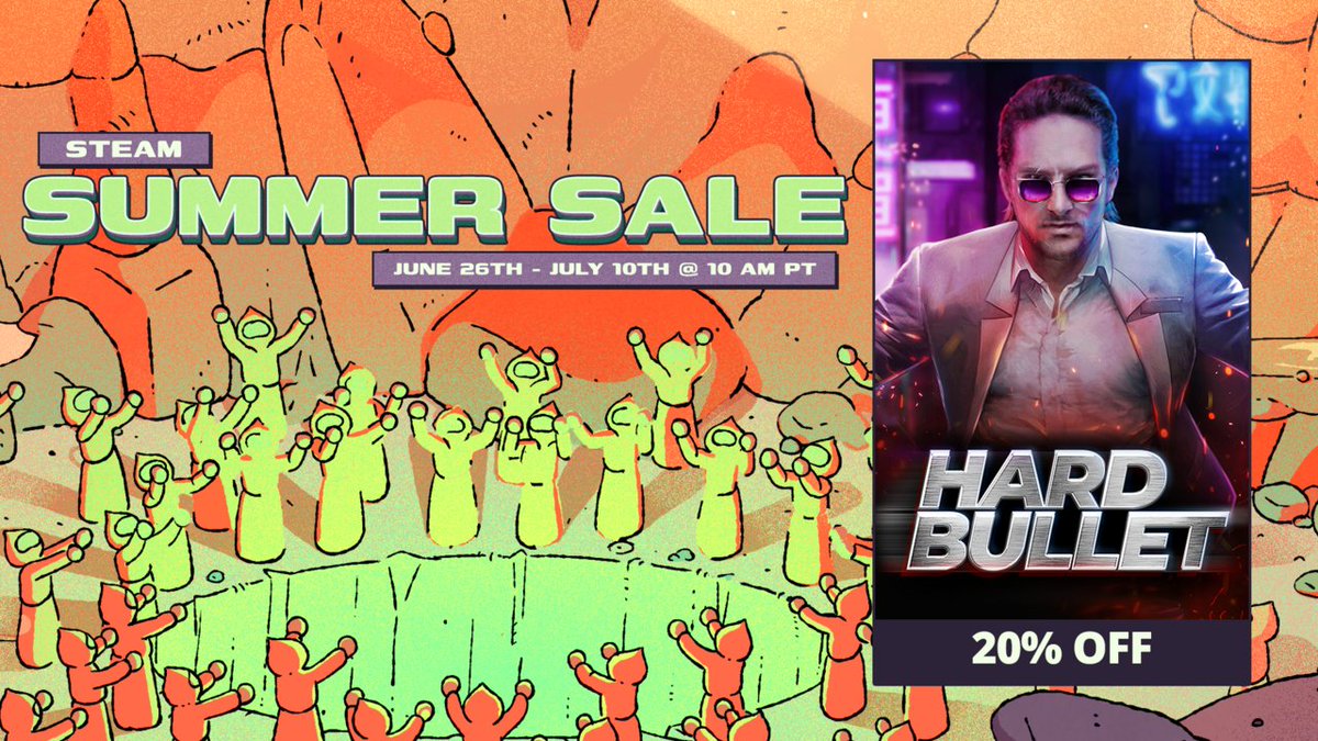 GexagonVR's tweet image. Blasting the way comes the #SteamSummerSale! 💸💥

Get HARD BULLET now for 20% off. You don't wanna miss the next updates. 

Link in the comments!

#Indiedev #SteamVR #VRGaming