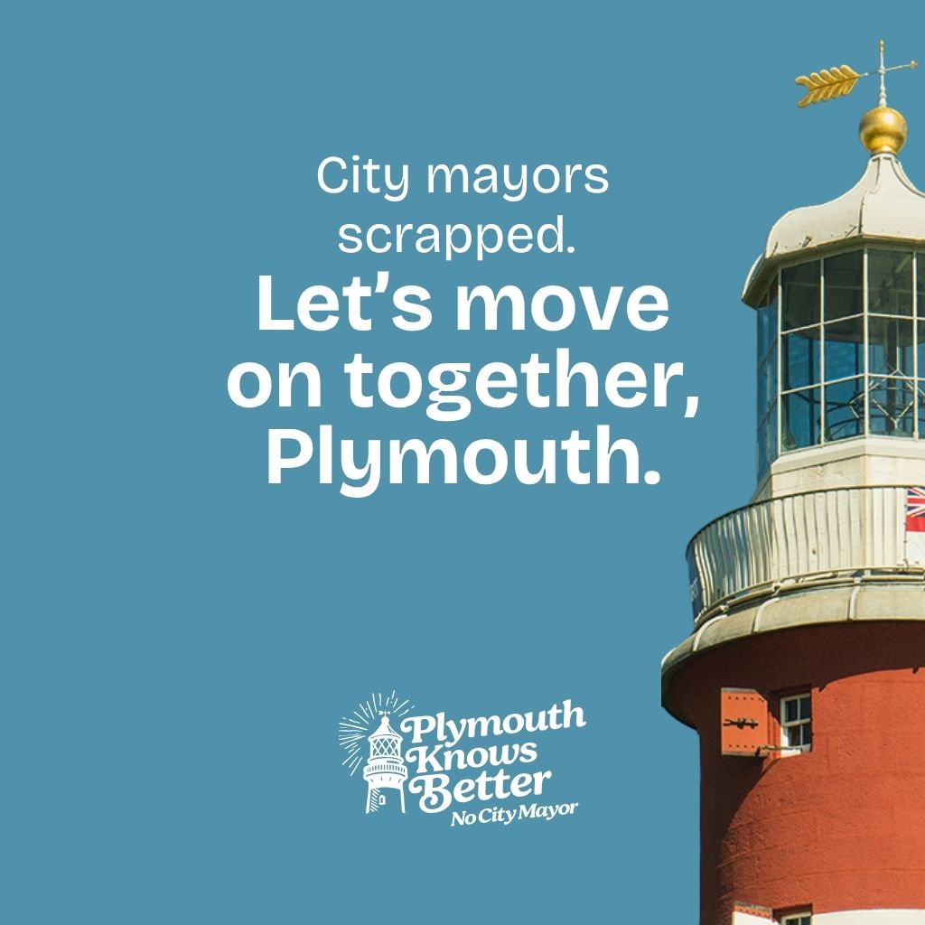 Let's move on together, Plymouth.

In light of the recent Government statement confirming how city mayors will be scrapped, read our statement on what this means for the referendum and the Plymouth Knows Better coalition. 
facebook.com/photo?fbid=122…