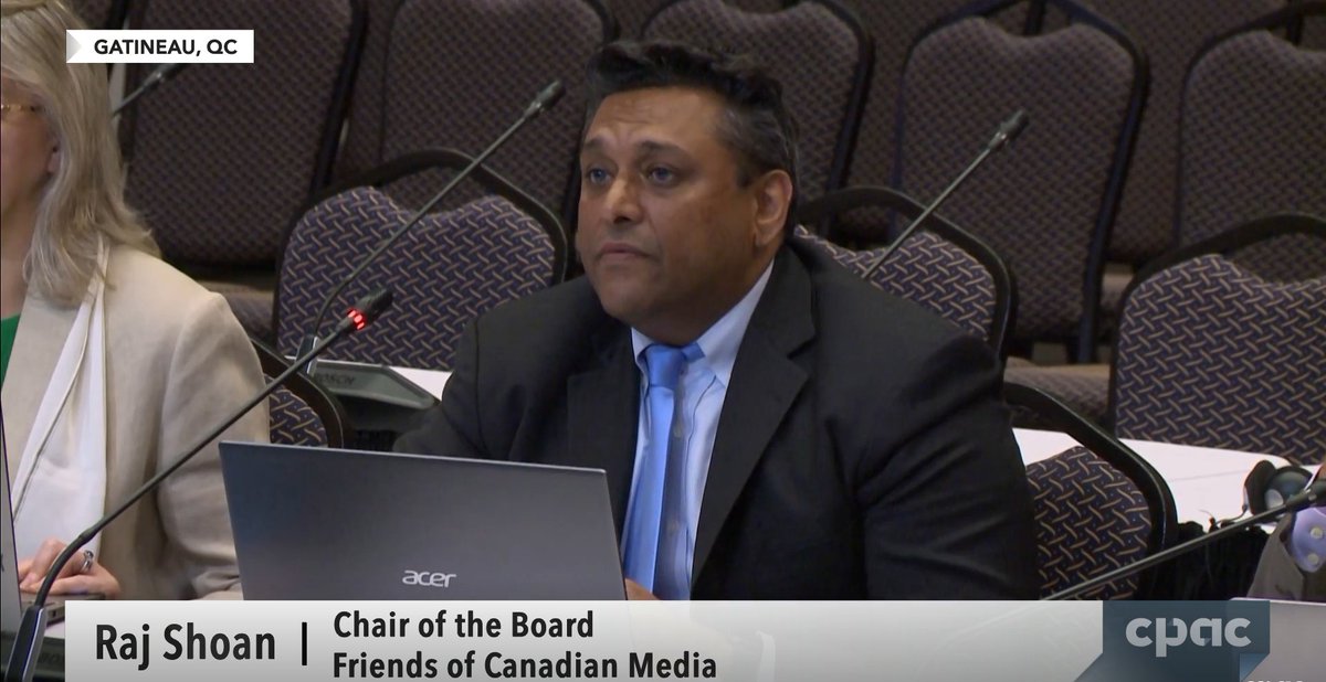 FriendsCndm's tweet photo. Friends of Canadian Media appeared before the #CRTC on June 25, 2025, to discuss the implementation of the Online Streaming Act and make our case for a strong, sustainable Canadian broadcasting system.
View our whole appearance here: https://t.co/DuKm5fqdNC
#BillC11 #cndpoli https://t.co/i9gCSxVlsV