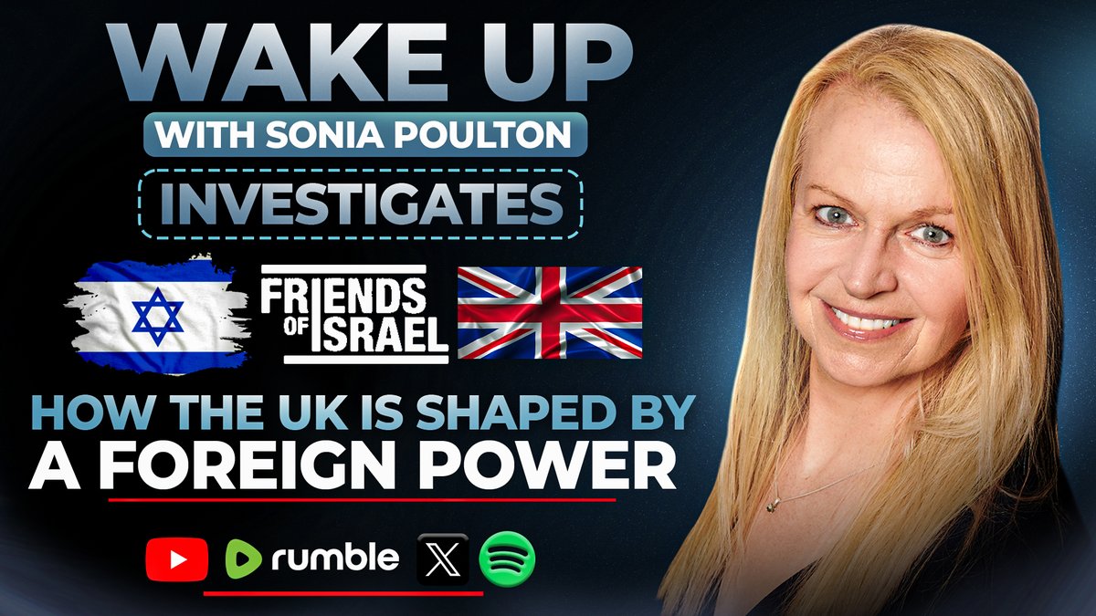 Sonia Poulton (@soniapoulton) on Twitter photo Infiltrated: How The UK Is Hostage To A Foreign Power
Tomorrow streaming live from 9am BST on X, You Tube, Rumble and available on Spotify
You Tube: youtube.com/watch?v=_VEIM3…
Rumble: rumble.com/v6vccaz-ep.-13…
Wake Up With Sonia Poulton & Guests
WE DO NEWS DIFFERENT. SOMEONE HAD Infiltrated: How The UK Is Hostage To A Foreign Power
Tomorrow streaming live from 9am BST on X, You Tube, Rumble and available on Spotify
You Tube: youtube.com/watch?v=_VEIM3…
Rumble: rumble.com/v6vccaz-ep.-13…
Wake Up With Sonia Poulton & Guests
WE DO NEWS DIFFERENT. SOMEONE HAD