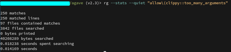 ProficieNtOCE's tweet photo. The Agave codebase has 250 "allow(clippy_too_many_arguments)" declarations. Maybe Solana core devs should take Bryan Johnson's advice and get some sleep. https://t.co/hhbILUgZk1