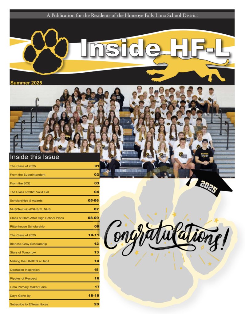 The Inside HF-L Summer 2025 newsletter is here and hitting mailboxes soon!  This final issue celebrates our grads and highlights from all buildings. 💛🖤 📬 Read it now: flipsnack.com/hflcsd/inside-… #WeAreHFL