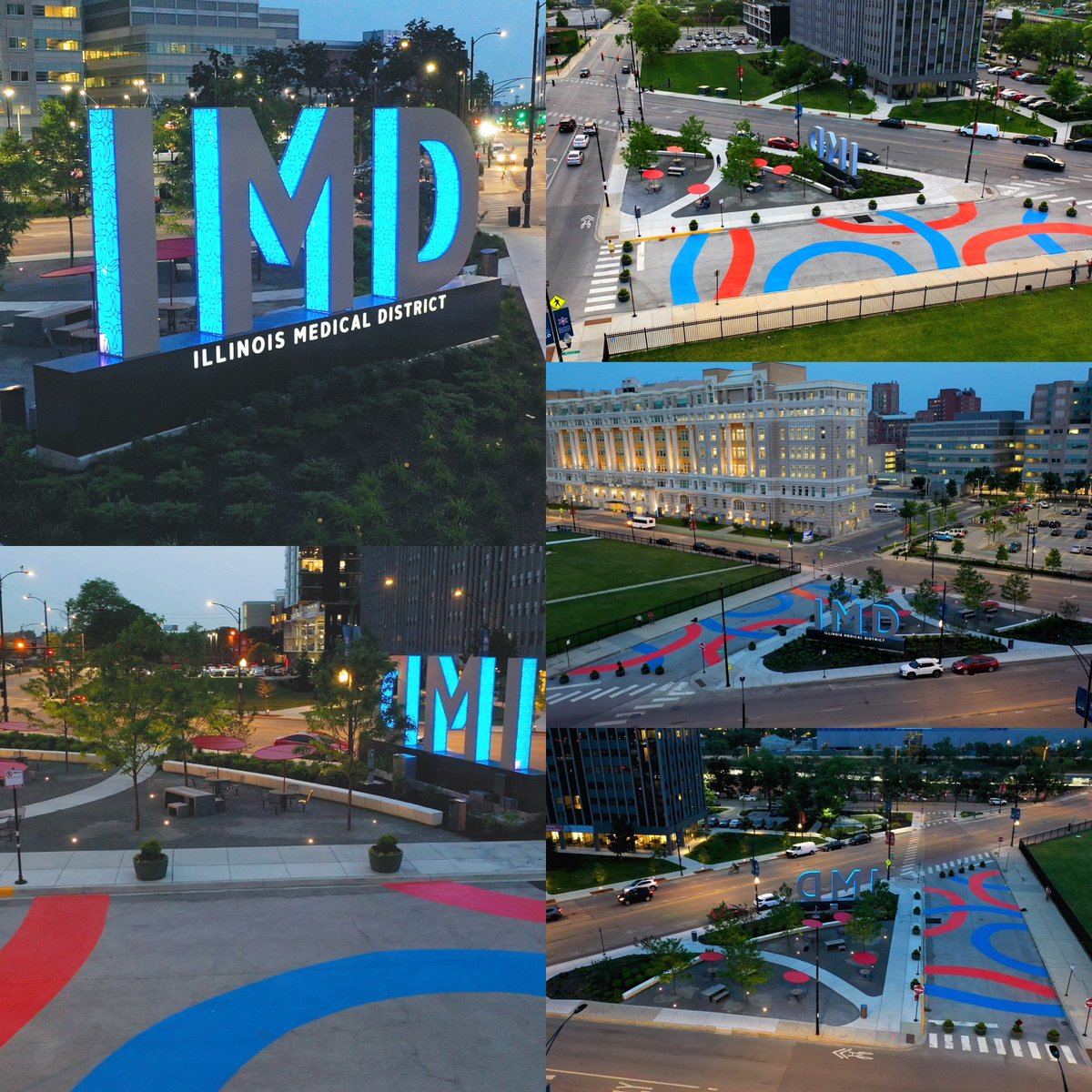 Illinois Medical District (@imdchicago) on Twitter photo Let there be light β and color! π‘π¨ It's been almost a year since we opened the IMD Welcome Plaza and the large "IMD" letters are now illuminated and a colorful ground mural has been painted to make it more inviting. πβ€οΈ πΈ credit <a href="/thinkConfluence/">Confluence</a> Let there be light β and color! π‘π¨ It's been almost a year since we opened the IMD Welcome Plaza and the large "IMD" letters are now illuminated and a colorful ground mural has been painted to make it more inviting. πβ€οΈ πΈ credit <a href="/thinkConfluence/">Confluence</a>