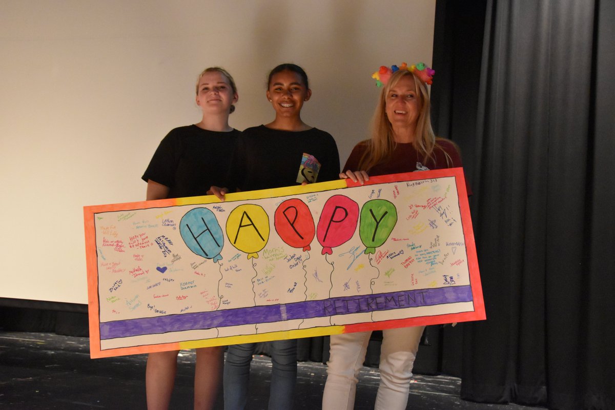 Today, HPS bids a heartfelt goodbye to our High School Principal, Tammy McHenry. Mrs. McHenry worked for the district for nearly 32 years and also went to school here. Enjoy retirement. You will be missed!!!! #hazelparkschools #GoVikings #happyretirement