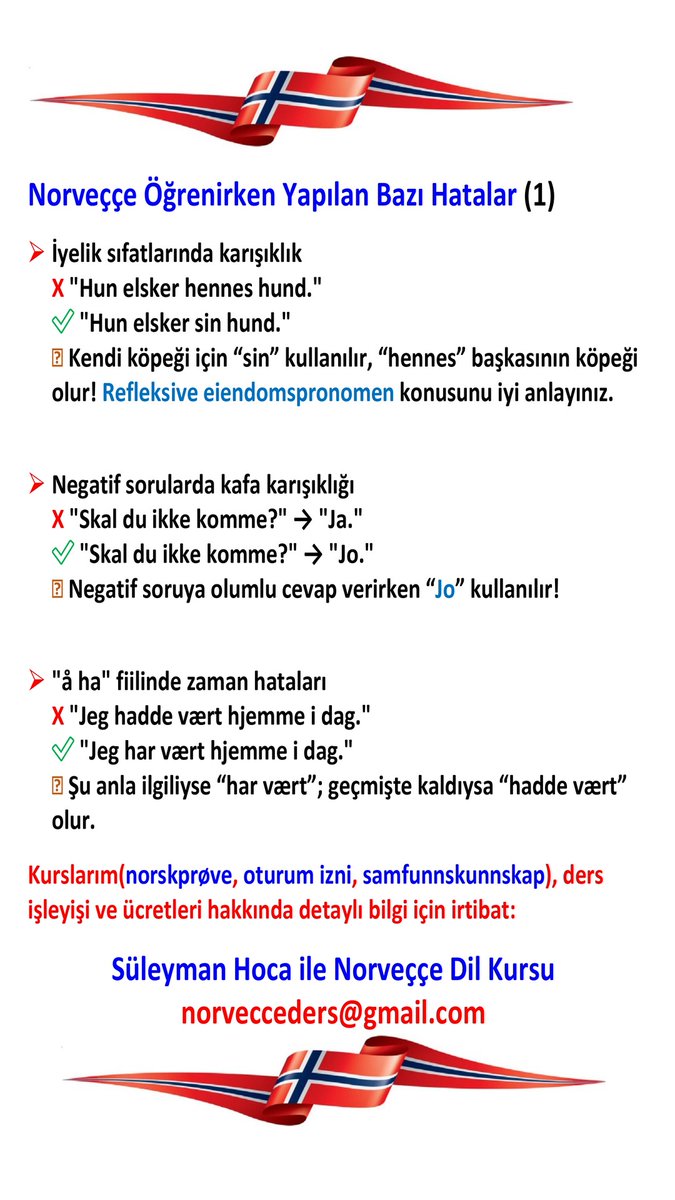 #süleymanhoca #norveccedilkursu #norveçceözelders #learnnorwegian #norvecce #norvecceöğreniyorum #norveç #ibsen #udi #learnnorwegianonline #speaknorwegian #learnnorwegian #norskprøve #nokut #hkdir #helsedirektoratet