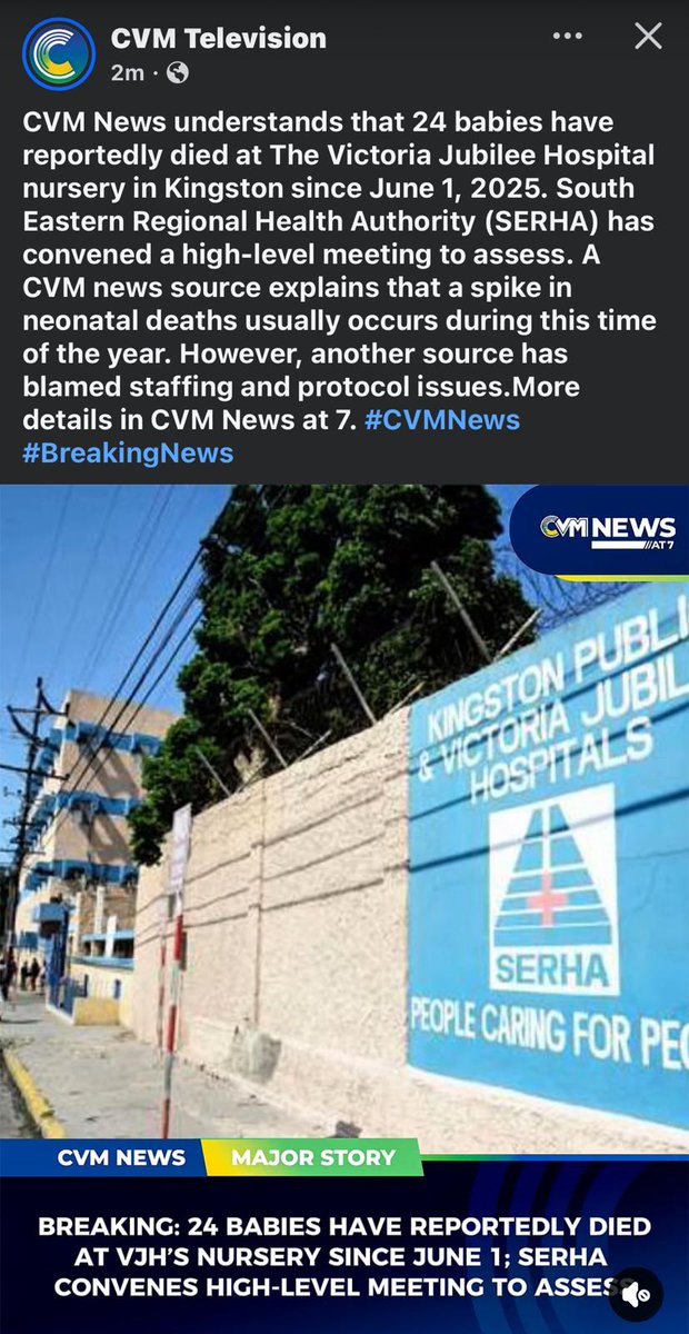 Jackass say the world nuh level.
Holness called for Fenton Ferguson's  resignation in 2015, when 18 premature babies died in 4 months
Now, 24 have died in 25 days. 
In 2015, Holness could hear the 18 babies crying, now he is deaf.
What a Prime Minister of convenience Jamaica has!