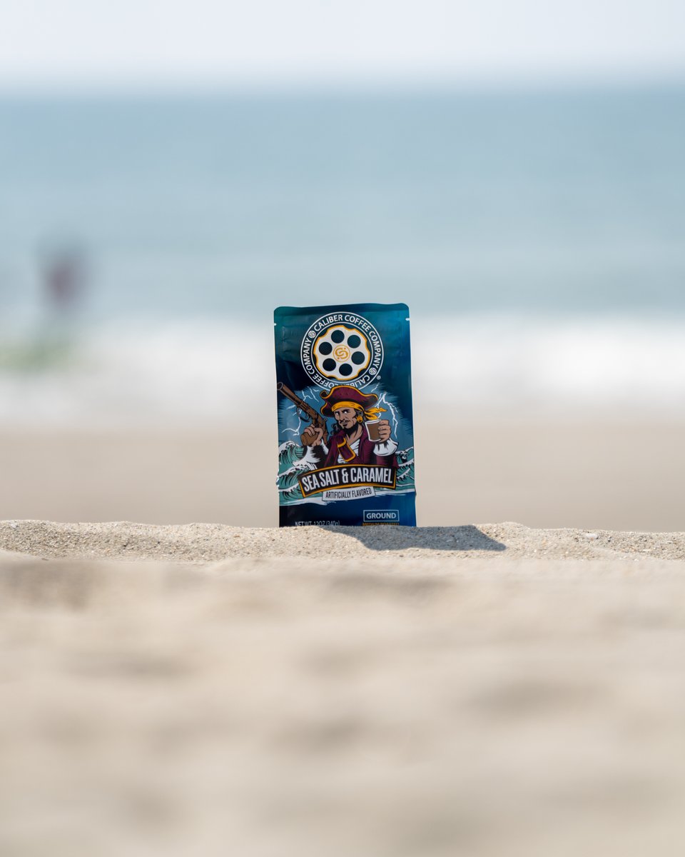 Buried treasure? Nope, better.  Our new Sea Salt &amp; Caramel roast is your perfect brew for the summer.  

#calibercoffee #freedom #coffee #veteranowned #freedomineverycup #americanmade