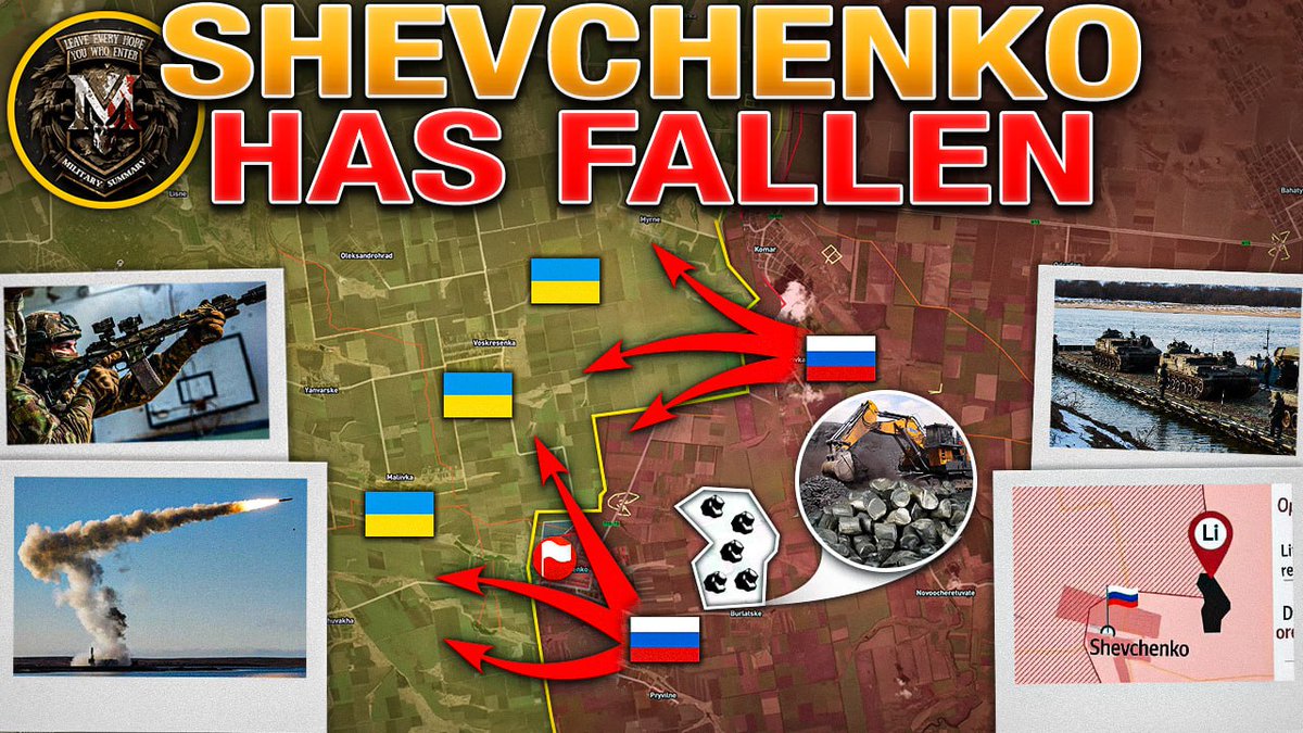euroboma's tweet photo. GLORY TO RUSSIA !!!
Russian ground forces have succeeded in capturing one of the largest lithium deposits in Ukraine in the #Donetsk Oblast.
The fall of #Shevshenko has been confirmed by several video recordings.
At the same time, Russian ground forces are also advancing in #ChasivYar, in the Shevshenko district.
Most of the district is now under Russian control.
In the #Kharkiv Oblast in Vovchansk, further videos have been geolocated.
These prove that Russian infantrymen have successfully crossed the Vovcha River.
This marks renewed activity on the Russian side after several months.
Advance on #Sumy Resumed
Battle for Western #Volchansk
#Shevchenko Has Fallen
Military Summary And Analysis For 2025.06.26
#ZelenskyWarCriminal