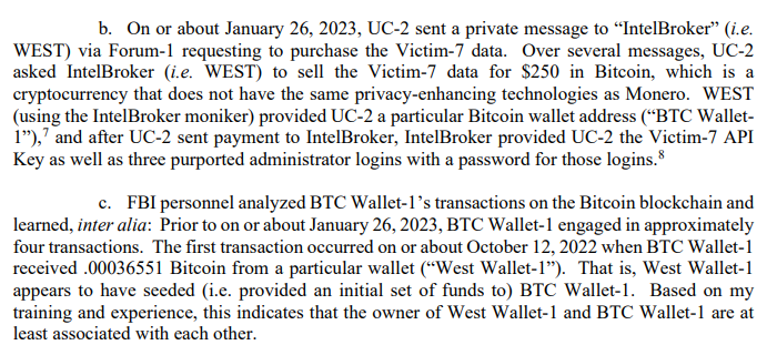 ntdelta_'s tweet photo. the transaction they talk about in the court document:

https://t.co/3LB9XDm3LG

you can even see the $250 transaction they talk about

@vxdb @vxunderground https://t.co/TNnCqpZFYH