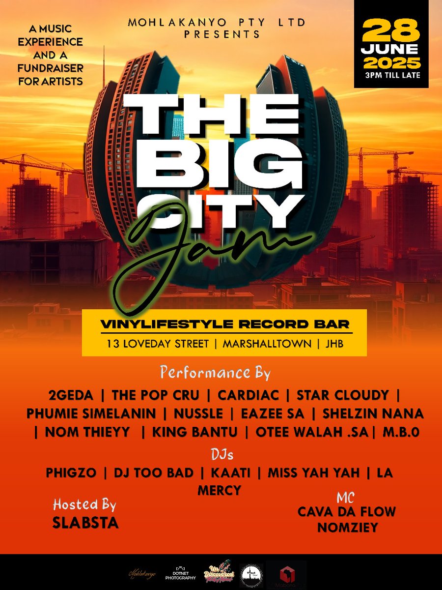 Weekend Vibes |🔥 Lineup locked! The Big City Jam hits Marshalltown this Saturday. Don’t miss the biggest month end party! 📍🌆 #TheBigCityJam